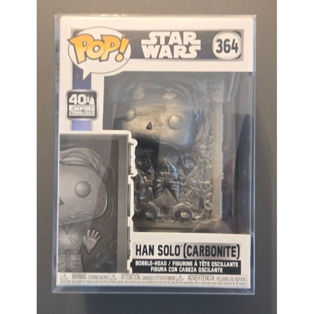Funko Pop Star Wars Empire Strikes Back 40th Han Solo Carbonite #364 Bobble-Head
